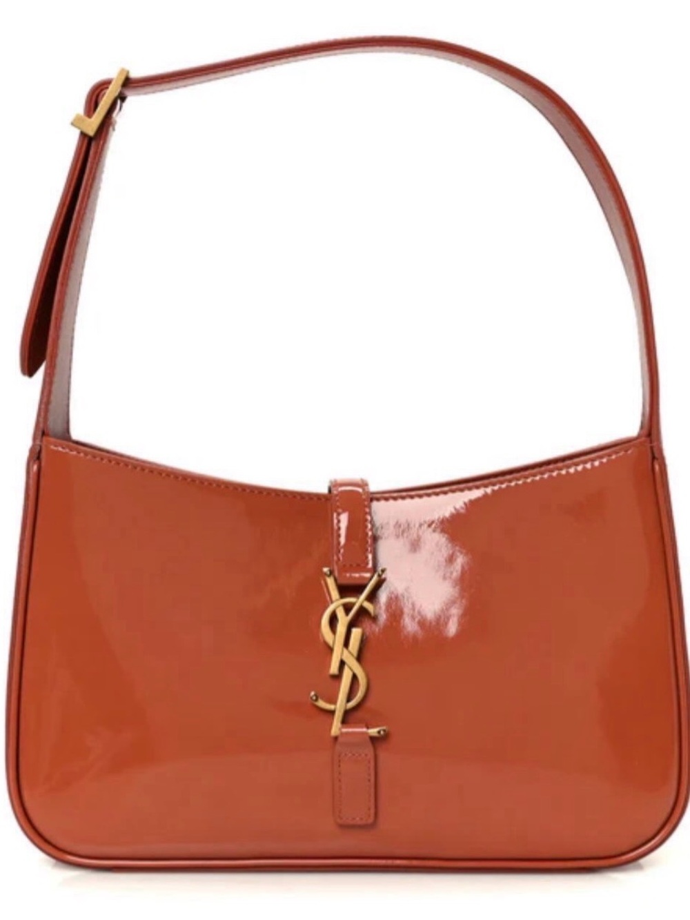 YSL Mild Rose Patent Le 5 a 7 Hobo Bag